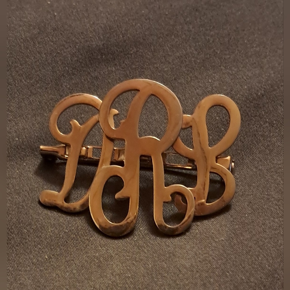THREE (3) INITIAL BROOCH
